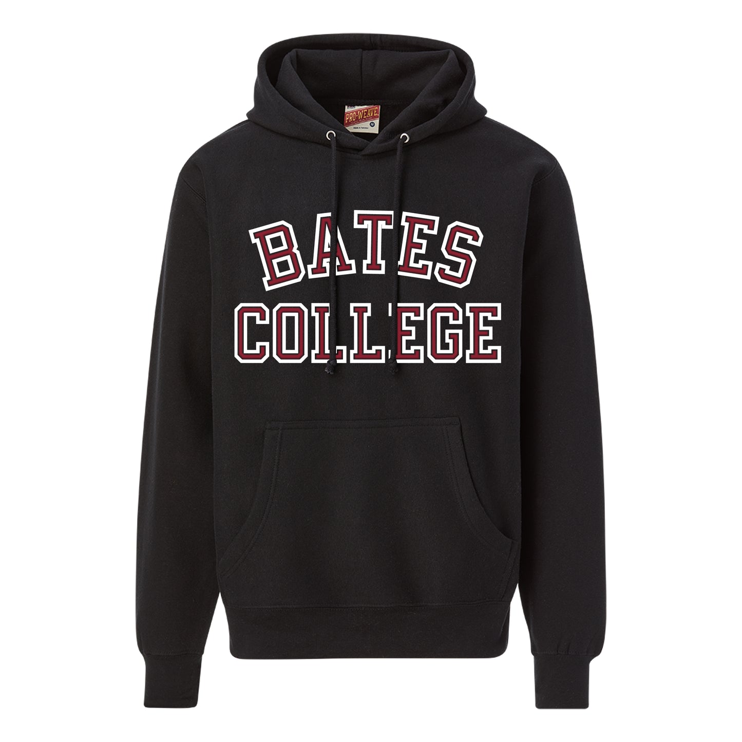 Black Pro-Weave Bates College Hoodie