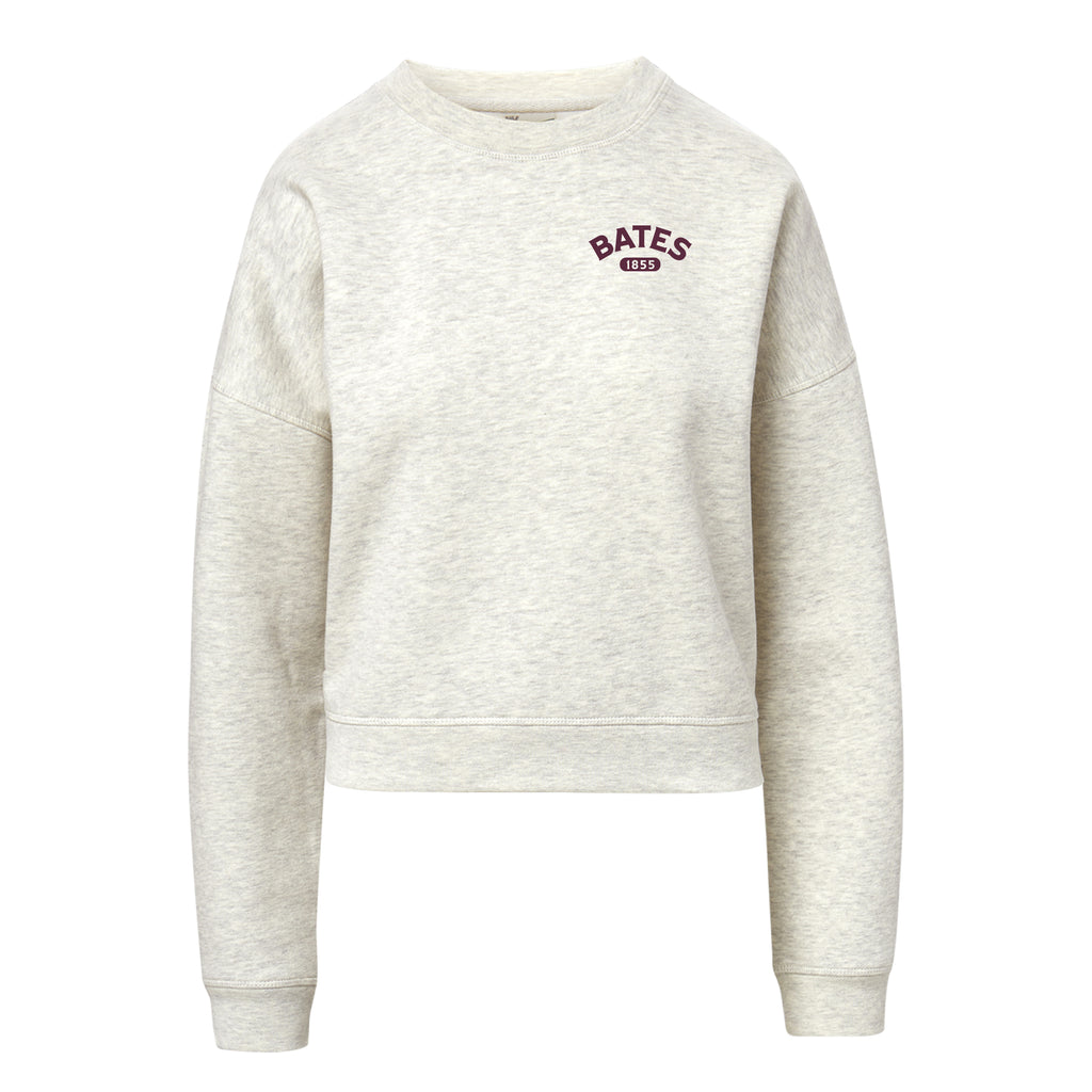Women's Oatmeal colored Crewneck Sweatshirt from MV Sport
