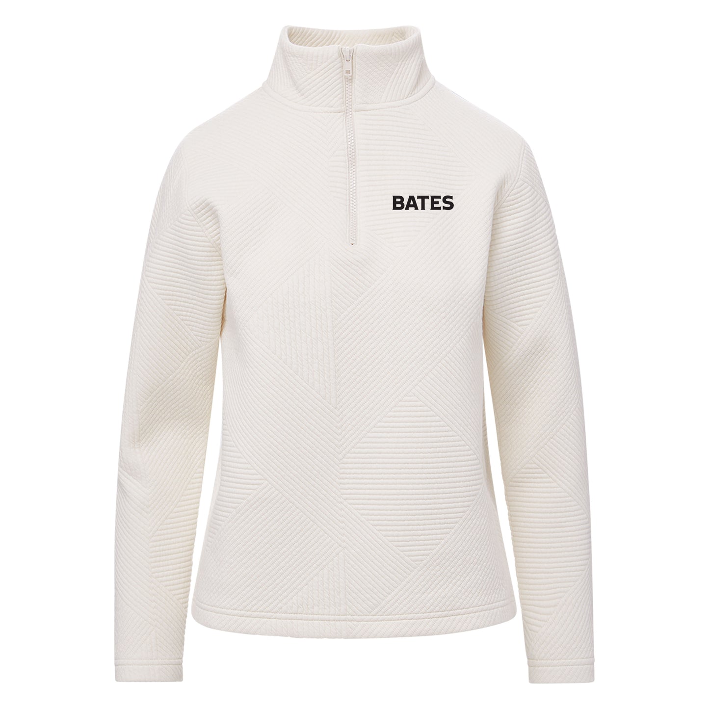 Women's Zig-Zag Cream 1/4-Zip Sweatshirt
