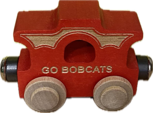 Train, Caboose Engraved GO BOBCATS