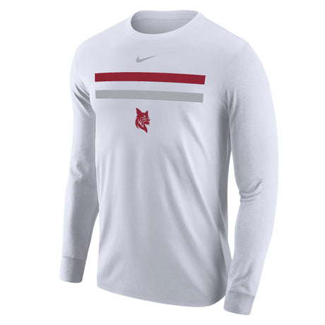 Nike White Long Sleeve Core Bates Tee