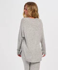 Women's Oxford Heather Cuddle Oversized Crew from Boxercraft