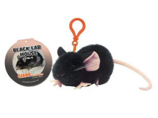 Black Lab Mouse Keychain from Giant Microbes