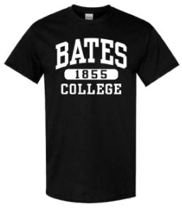 Black BATES 1855 COLLEGE Tee Shirt from MSP