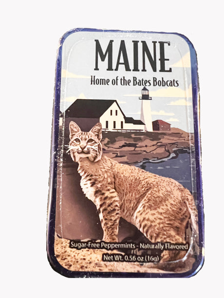 Candy, "MAINE, Home of the Bates Bobcats" Mints Tin
