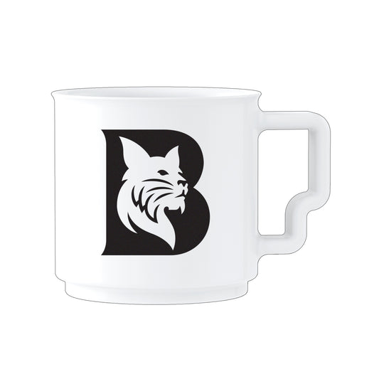Bobcat B Cafe Mug - White