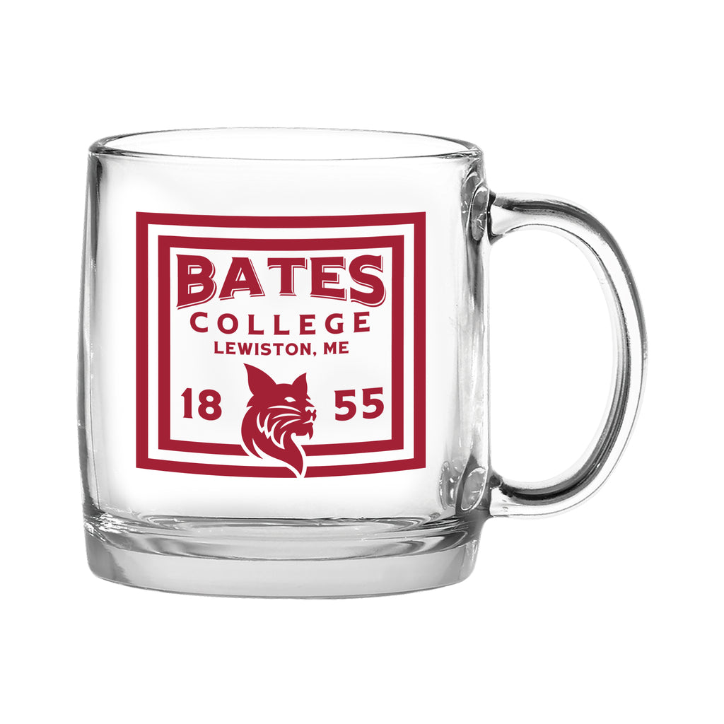 Nordic Glass Cafe' Mug, 13oz with Bates College 1855 Imprint