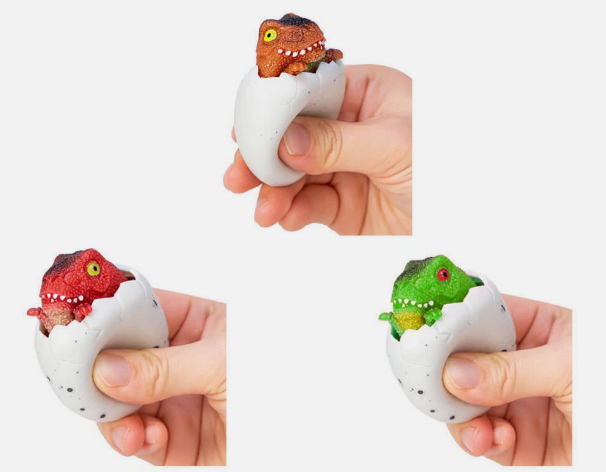 Dino Squeezy Peek Hatcher Toy, Various Colors