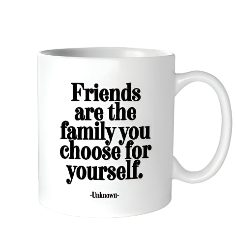 14 oz. Friends are the family Quotable Mug