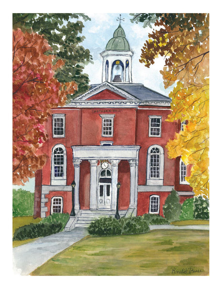 Greeting card, Hathorn in Autumn