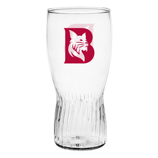 Bobcat B Logo Pub Glass