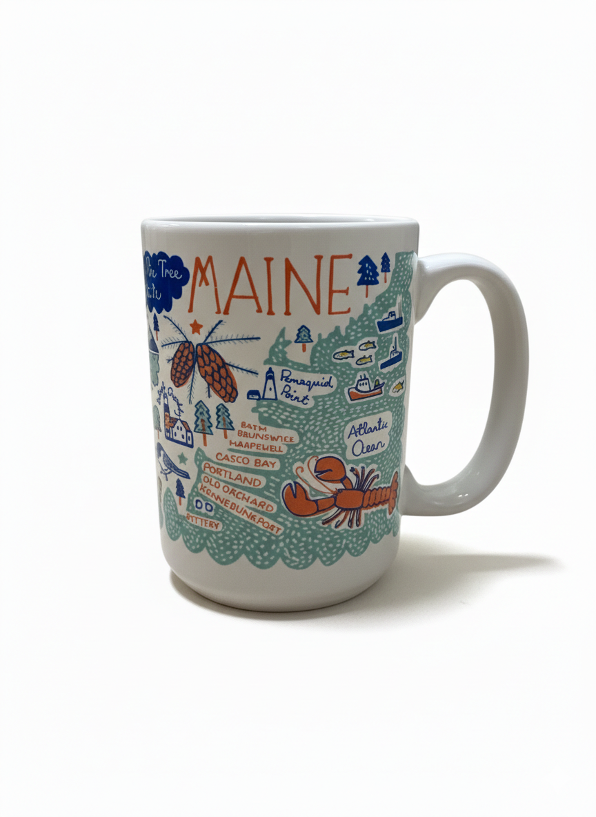 16 oz. Maine Themed Mug