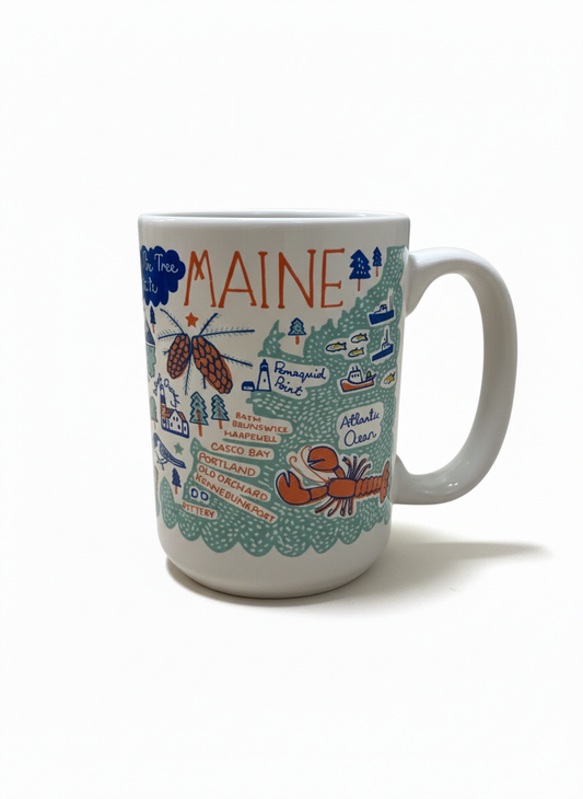 16 oz. Maine Themed Mug