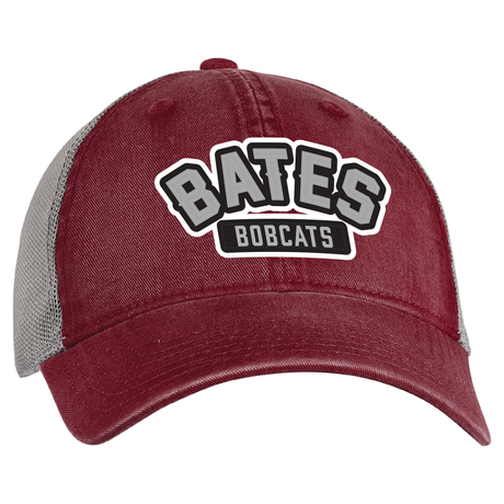 Maroon and Gray BATES Cap from AHEAD