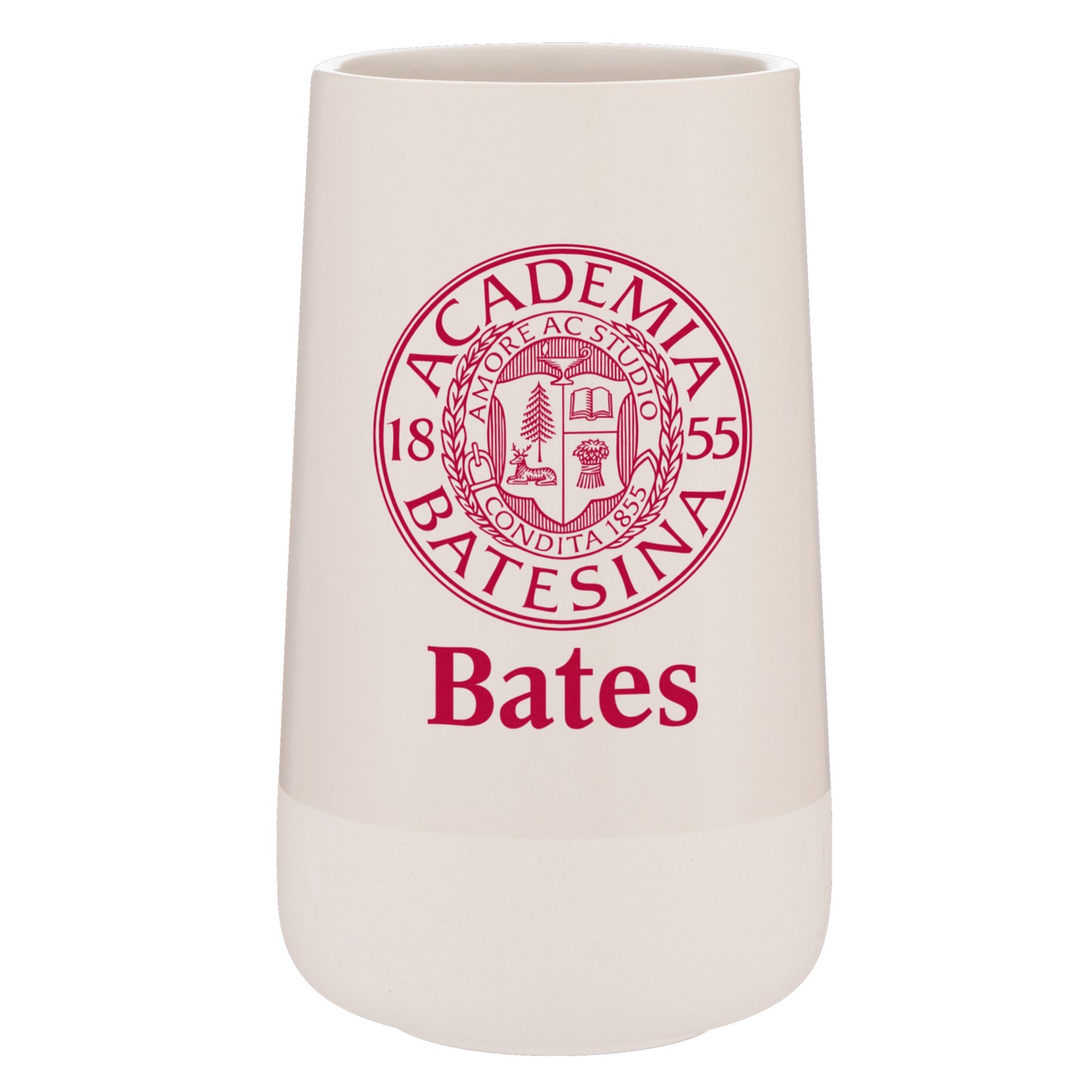55 oz. Clifton Vase with Bates Wordmark and Seal