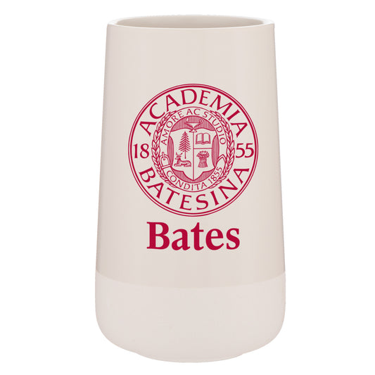 55 oz. Clifton Vase with Bates Wordmark and Seal