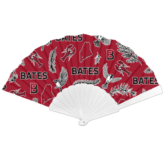 Folding Plastic Hand Fan, Maine