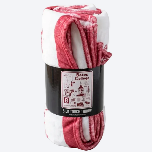 Bates Maine Motif Silk Touch Throw Blanket