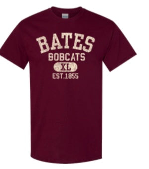 Tee Shirt, BATES BOBCATS XL EST. 1855