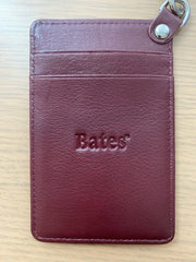 Maroon ID Holder with Lanyard, Bates