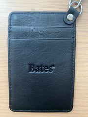 Black ID Holder with Lanyard, Bates