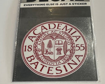 Academia Seal Decal with grey background