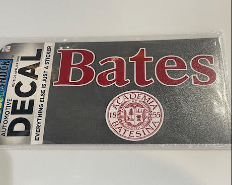 Bates over Academia Seal Decal with grey background
