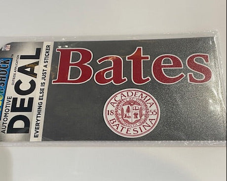 Bates over Academia Seal Decal with grey background