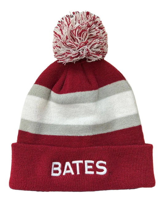 Striped Cuff Pom Hat from AHEAD Headwear