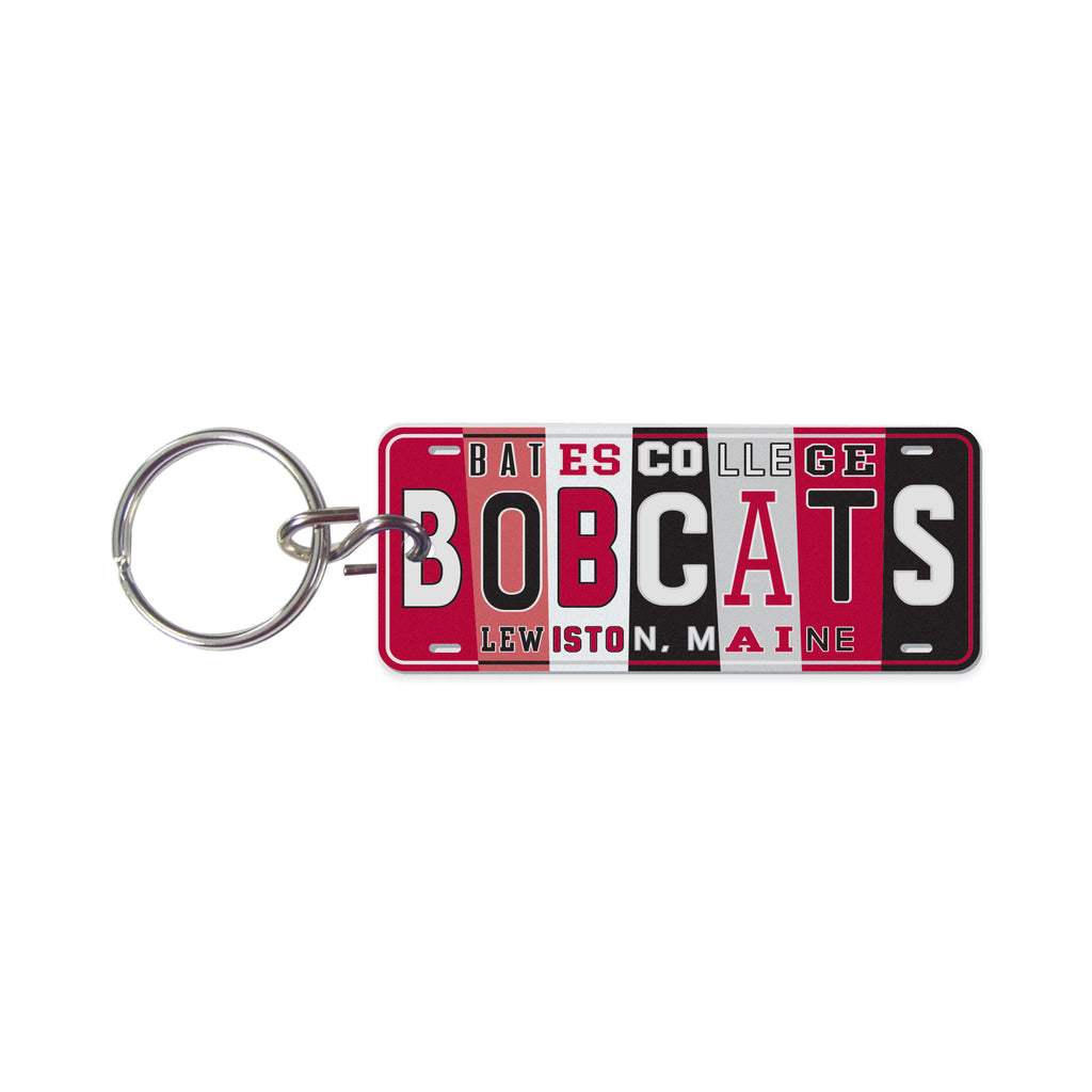 BATES License Plate Art Key Tag