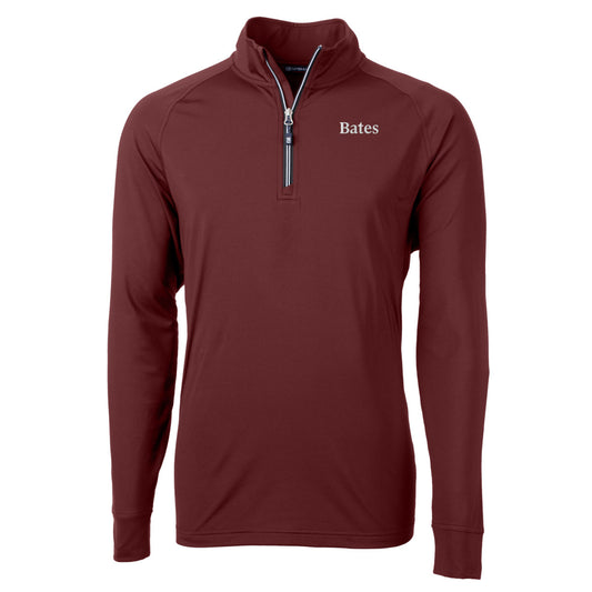 Burgundy 1/4 Zip Eco Knit Stretch Recycled Pullover from Cutter & Buck