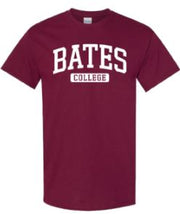 Maroon BATES COLLEGE Tee from MSP Eighty8