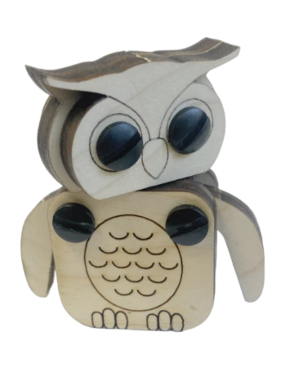 Wooden 3D Puzzle, Owl