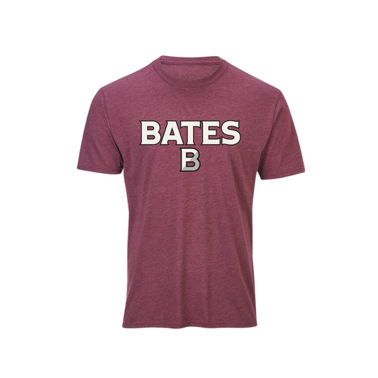 Maroon Heather Tri-Blend Tee from Boxercraft