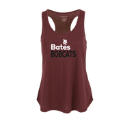 Boxercraft Women's Essential Racerback tank with BATES Bobcat