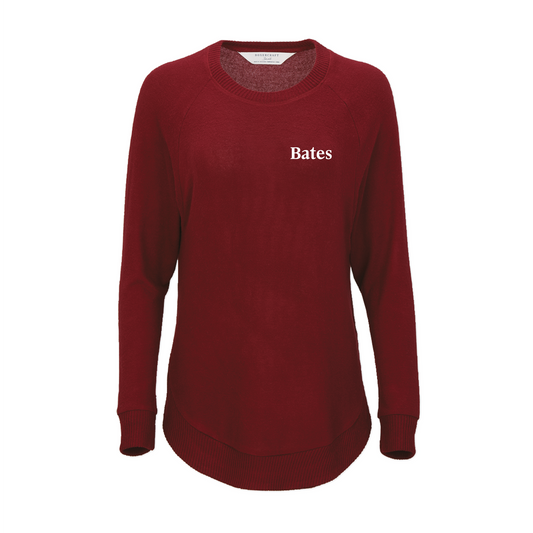 Women's Oversized Cuddle Crew Sweater from Boxercraft - Mantra Red