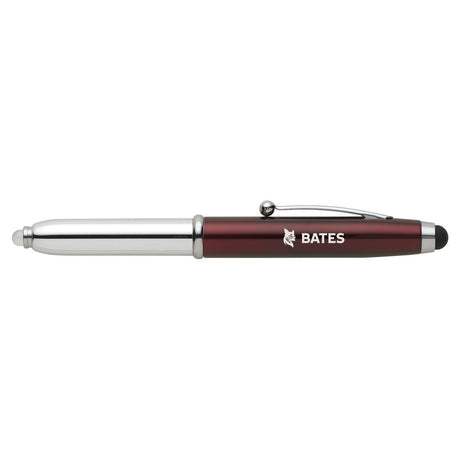 LXG 3 in 1 Stylus , LED Light and Pen with Laser Engraved BATES Icon