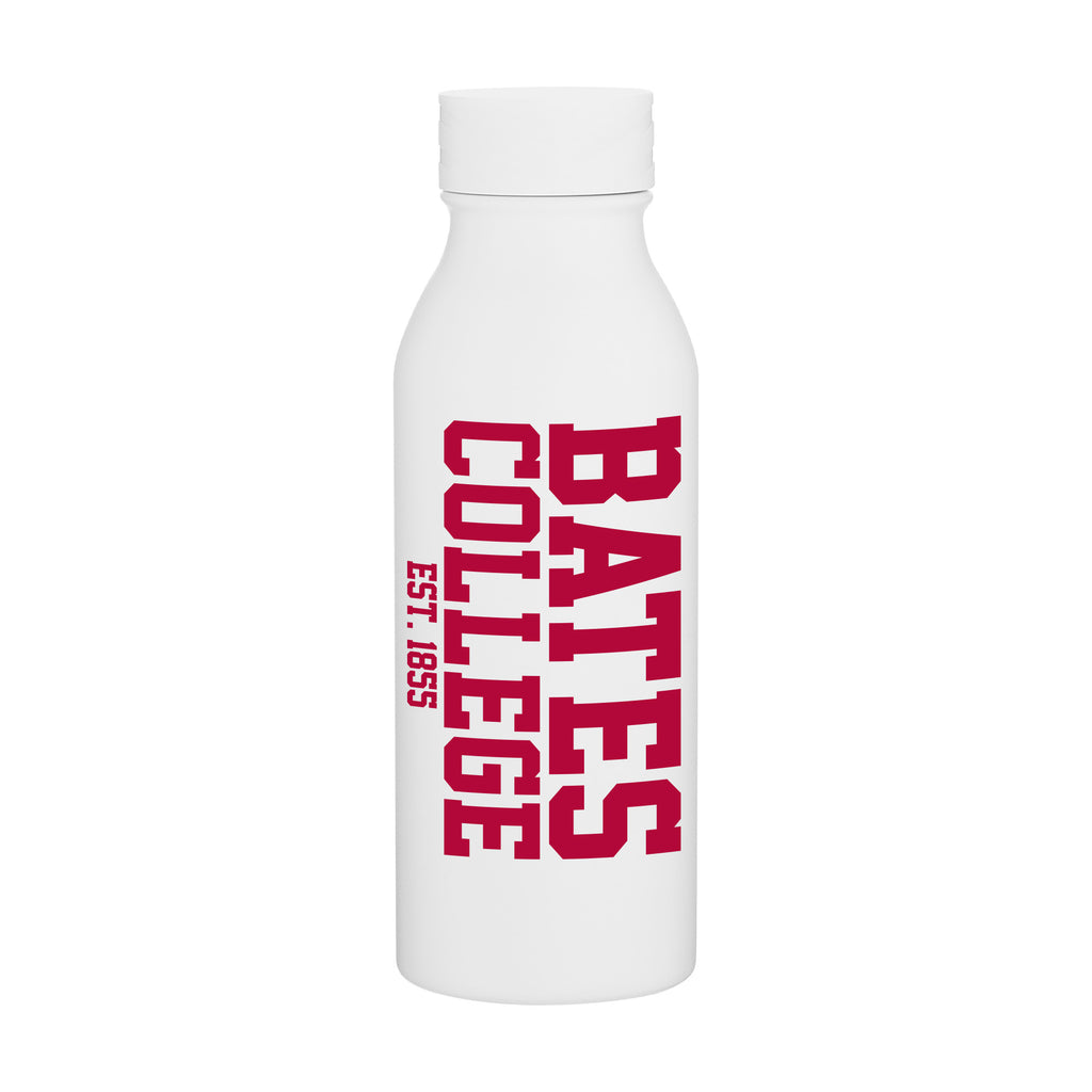 25 oz White h2go Stainless Steel Water Bottle