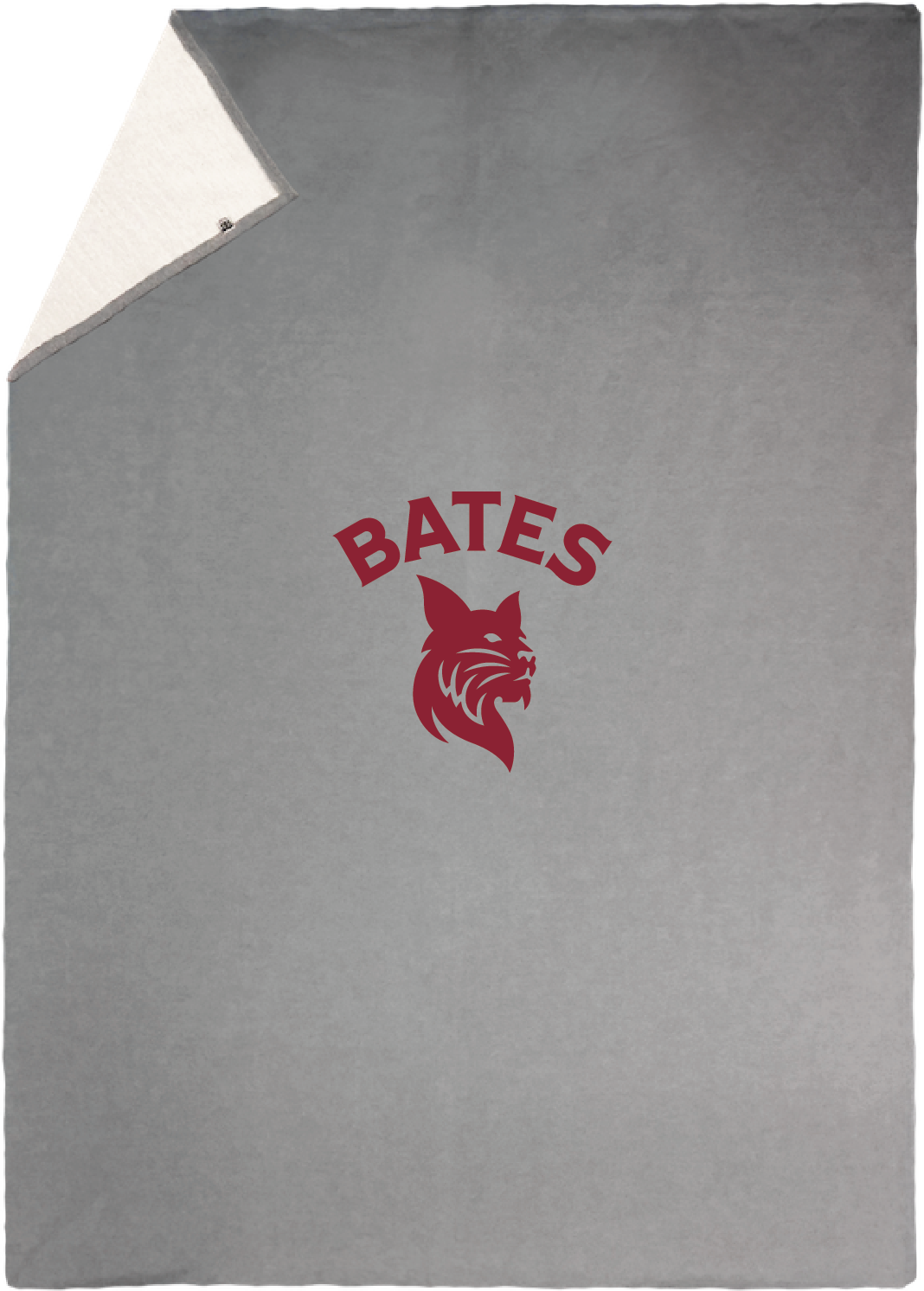 BATES arched over Bobcat Blanket 60"x85"