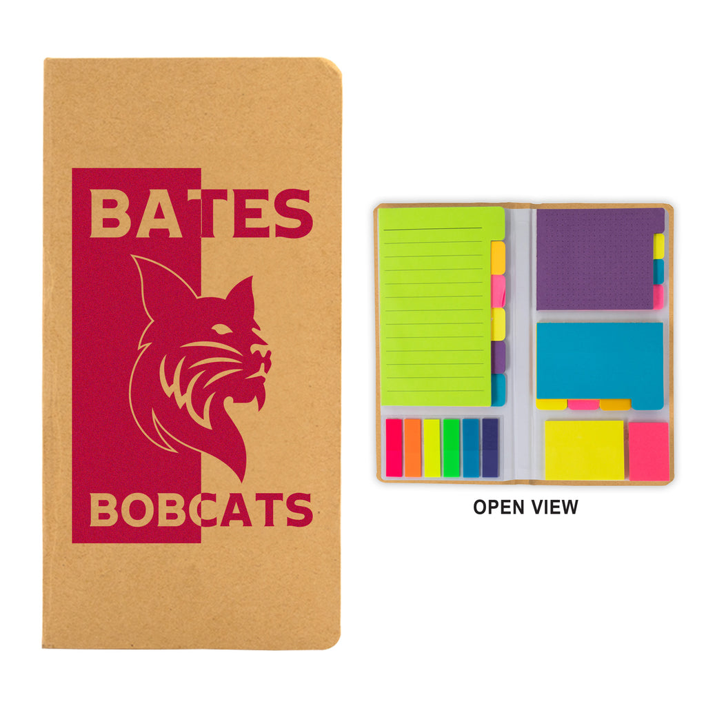 Spirit Campell Sticky Notepad with Bates & Bobcat Icons