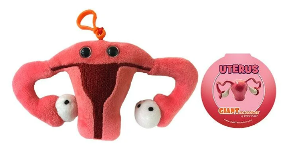 Uterus Keychain from Giant Microbes