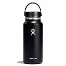32 oz. Black Hydro Flask with Wide Mouth Flex Cap