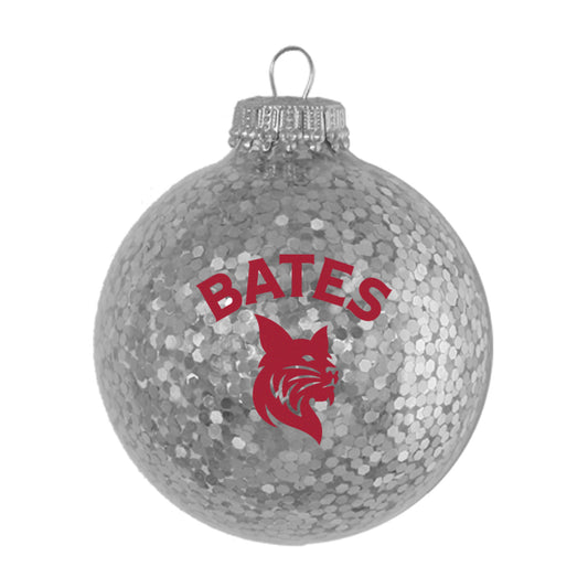 Sparkle Glass Ball Ornament - Bates over Bobcat