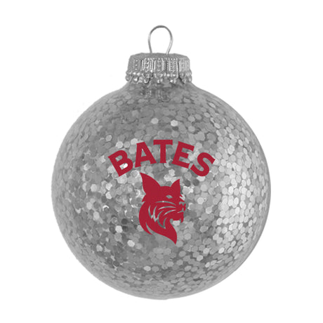 Sparkle Glass Ball Ornament - Bates over Bobcat