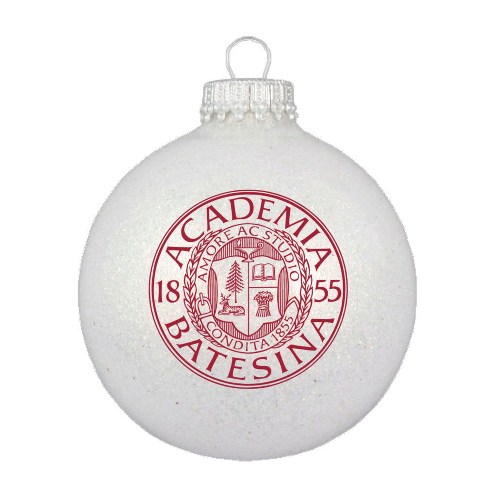 Sparkle Glass Ball Ornament - Bates Seal