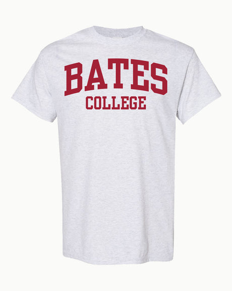 MSP Sport Grey Tee with Arched BATES over COLLEGE