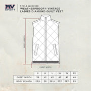 MV Sport Ladies Black Diamond Quilted Vest