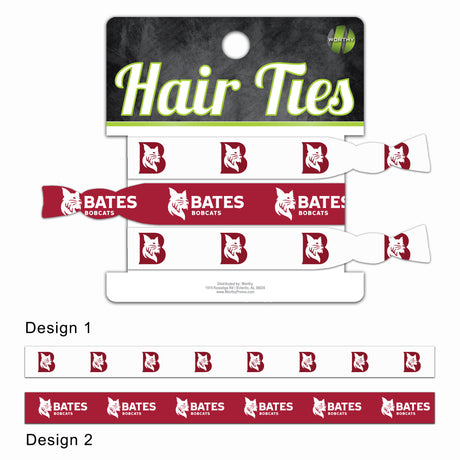 Hair Ties with Bates logos, 3pk