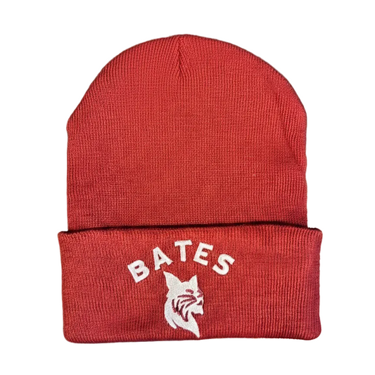 Infant "Tiny Fan" Knit Beanie – Garnet