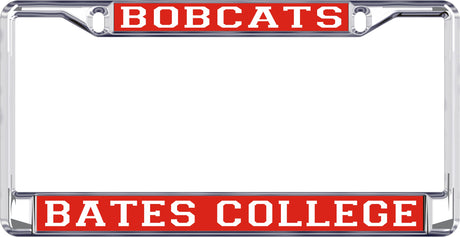 License Plate Frame - Bates College Bobcats, Acrylic